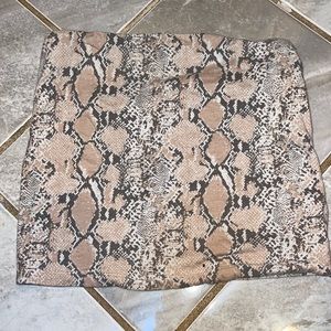 Snake Print Tube Top